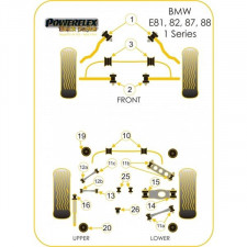 Silent-block Powerflex Black Soporte Diferencial Trasero Delantero BMW E92 (1 Pieza)