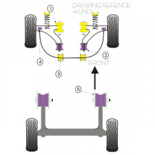 Silent-block Powerflex Barra Estabilizadora Trasera Exterior Fiat Uno (2 Piezas)