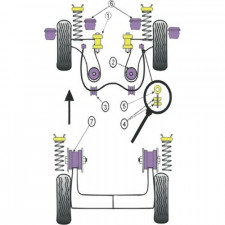 Silent Bloc POWERFLEX TRIÂNGULO DIANTEIRO PFF85-201 (2 PEÇAS)