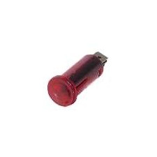 Testigo Luminoso Tubular Rojo 16mm