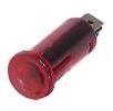 Farol de luz tubular vermelho 16mmArray