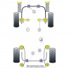 Silent-block Powerflex Leaf Spring Shackle Mounts Ford Escort MK1 (4 Piezas)