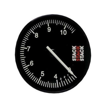 Cuentarrevoluciones Stack Clubman 0-10.5 RPM Diámetro 80 Negro