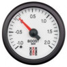 Manómetro de pressão de pilha Pressão turbo -1/+2 bar mecânica Fundo branco