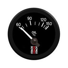 Manómetro de pressão de pilha Temperatura do óleo 60-150°C 10x100 Elétrico