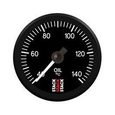 Manómetro de pressão de pilha Temperatura do óleo 60-140°C 10x100 Pro Elétrico Preto