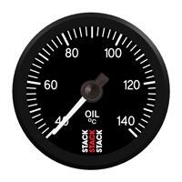 Manómetro de pressão de pilha Temperatura do óleo 60-140°C 10x100 Pro Elétrico PretoArray