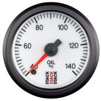 Manómetro de pilha Temperatura do óleo 60-140°C 10x100 Pro Elétrico BrancoArray