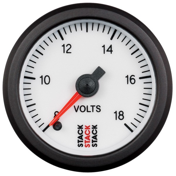 Manómetro Stack Voltímetro Pro Eléctrico BlancoArray