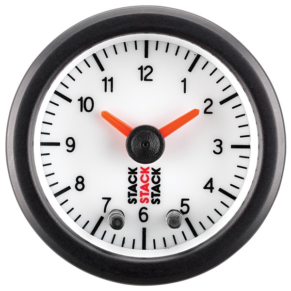 Reloj Stack Analógico Fondo Blanco ManómetroArray