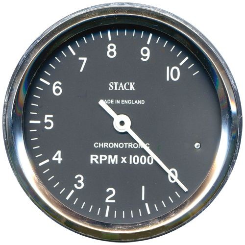 Contador de rotações Stack Chronotronic 80mm 0-10000 PretoArray