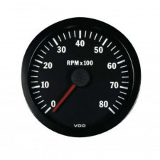 Balcão Revolution VDO 8000 RPM Diâmetro 52 Fundo Preto 4 / 6 / 8 Cilindros Diesel / Gasolina