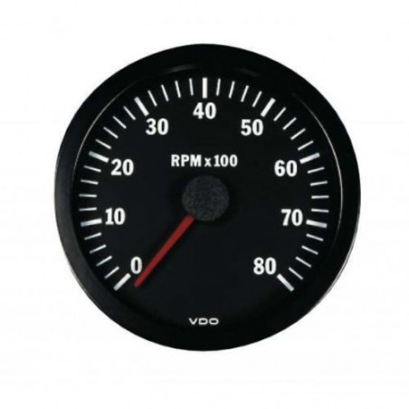 Cuentarrevoluciones VDO 8000 RPM Diámetro 52 Fondo Negro 4 / 6 / 8 Cilindros Diesel / Gasolina