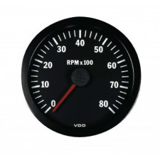Cuentarrevoluciones VDO 6000 RPM Diámetro 52 Fondo Negro Diesel