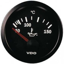 Manómetro VDO Temperatura Aceite 150° Vision Diámetro 52 Fondo Negro