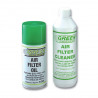 Kit de mantenimiento Green para filtro de aire algodón spray 0.3L + limpiador 0.5L