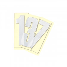 Adesivo Número 0 Branco