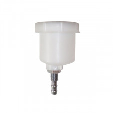 Depósito líquido de freno OBP 100cc altura 80mm diámetro 58mm salida lisa 9mm