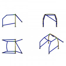 Arco de segurança Sparco Renault Clio 1 1990-fevereiro 1998