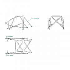 Arco de Seguridad Sparco Peugeot 206 para Soldar