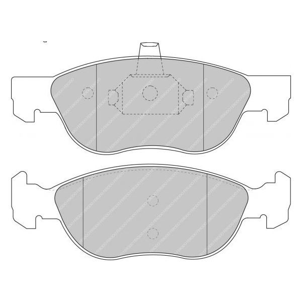 Pastilhas de travão Ferodo DS2500 Dianteiras Alfa Romeo / Fiat / LanciaArray