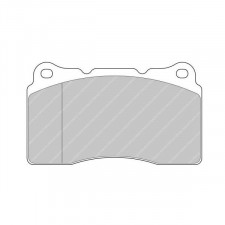 Pastilhas de travão dianteiras Ferodo DS2500 para Alfa Romeo 147 3.2 GTA 09.03 - Renault Megane 3 2.0 RS / Megane 4 1.8 RS - étr