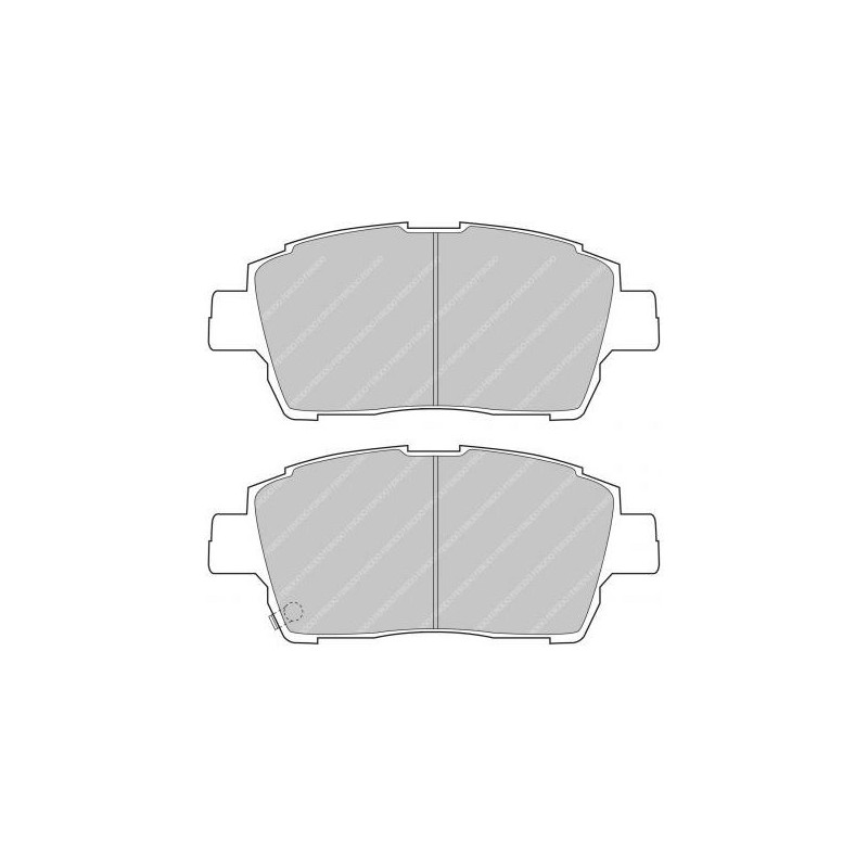 Pastilhas de travão Ferodo DS2500 Frente Toyota YarisArray