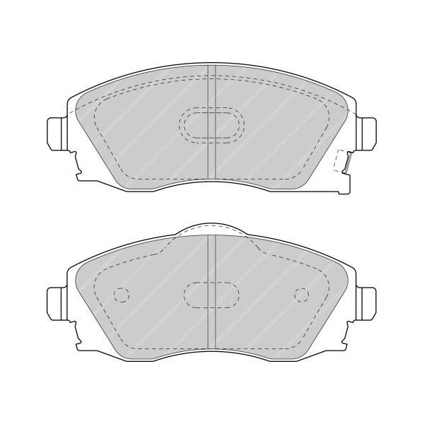 Pastilhas de travão Ferodo DS2500 Dianteiras Opel Corsa C 1.3 CDTiArray