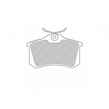Pastillas de freno Ferodo DS2500 trasera Audi A1 1.2 TFSI 05.10 -  pinza Lucas/TRW