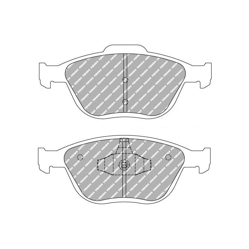 Pastilhas de travão Ferodo DS2500 Dianteiras Ford Focus ST 170 2002-2004Array