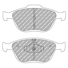 Pastilhas de travão Ferodo DS2500 Dianteiras Ford Focus ST 170 2002-2004
