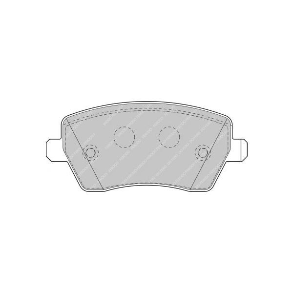 Pastilhas de travão dianteiras Ferodo DS2500 Suzuki Swift ChallengeArray