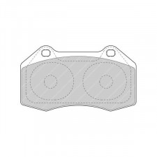 Pastillas de freno Ferodo DS2500 delantero para Abarth 500 / 595 / 695 1.4 (312.AXF11) 08.08 -  pinza Brembo