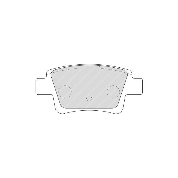 Pastillas de Freno Ferodo DS2500 Trasera Fiat Grande PuntoArray