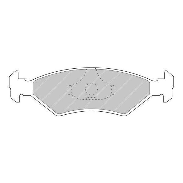 Pastillas de Freno Ferodo DS2500 Delantero Ford Fiesta XR2I / XR3 / RS TurboArray
