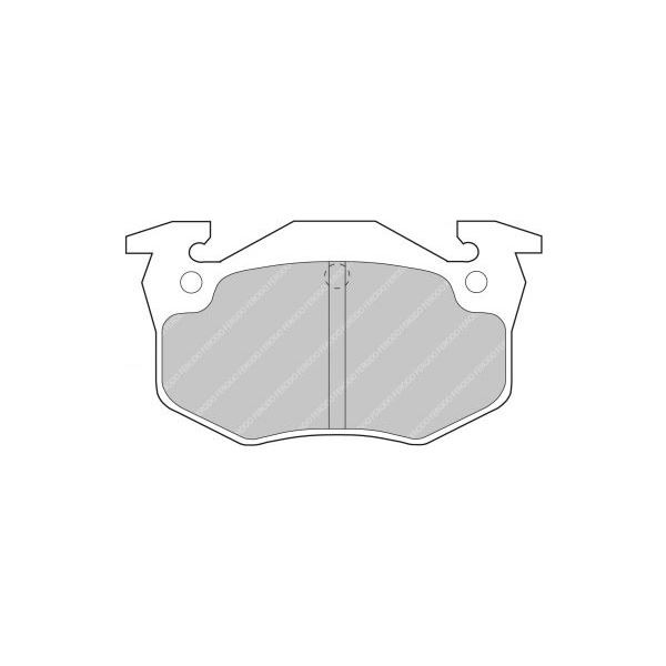 Pastilhas de travão traseiras Ferodo DS2500 Peugeot 205 / 309 / Citroën Saxo / Renault Clio / MeganeArray