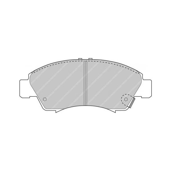 Pastilhas de travão Ferodo DS2500 Frente Honda Civic / CRXArray