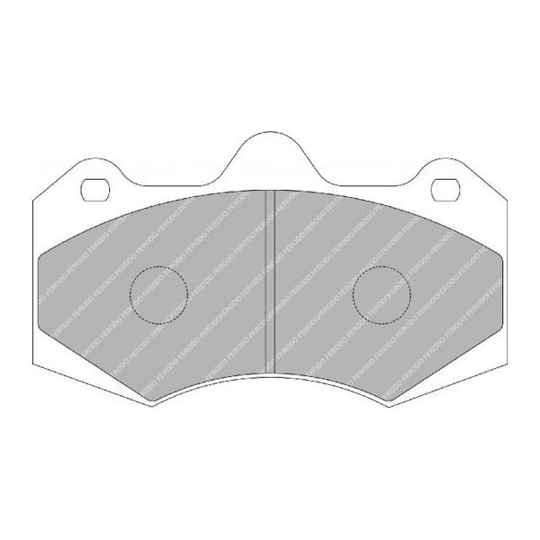 Pastilhas de travão Ferodo DS2500 Pinça dianteira Pinça AP Subaru STiArray