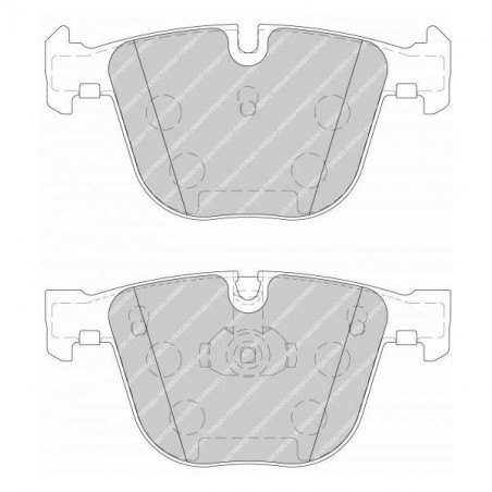 Pastilhas de travão traseiras Ferodo DS2500 Traseira BMW E63 / E64 / E66 / M3 E92