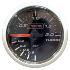 Manómetro Prosport Presión Turbo Diámetro 52mm -1 - +2 Bar