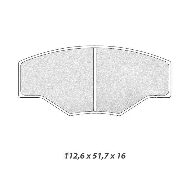 Placa de travão de carbono Lorenés RC8 106 Agrupa AArray