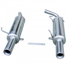 Escape Final Inox Inoxcar Renault Clio 2 RS Fase 3 Después 2004 2x80mm