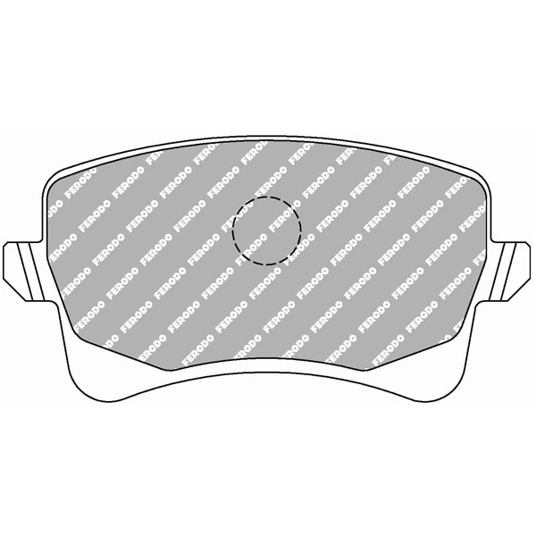 Pastilhas de travão Ferodo DS2500 Traseira Audi A4/S4 Depois de 2008Array