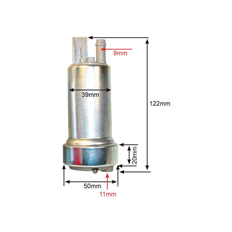 Bomba Inmersa WALBRO Sola Mini 3b: 390L/h Máximo 7.5b: 510L/hArray