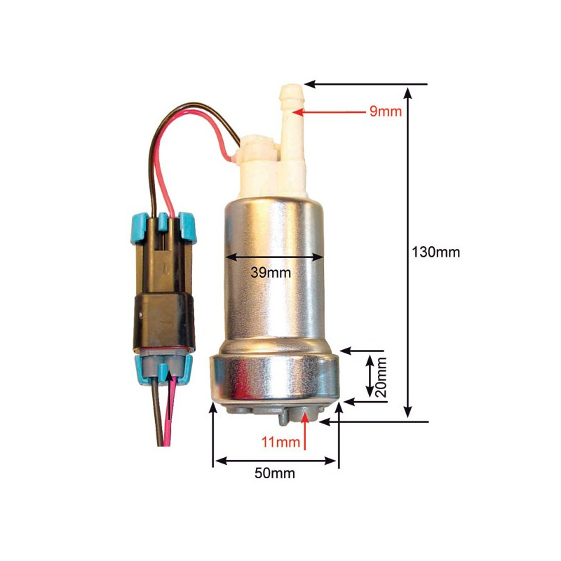 Kit Bomba Inmersa WALBRO Mini 3b:420L/h Máximo 8.3b: 516L/hArray