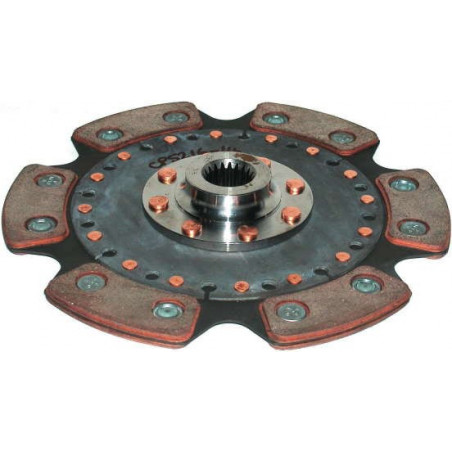 Disco de embrague AP Racing cerametálico amortiguado 240mm 6 patines 1x23-7.44