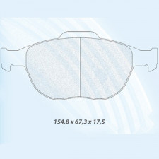 Pastillas de freno CL Brakes RC8  delantero Ford Fiesta ST 150
