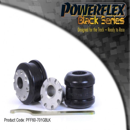 Silent-block Powerflex Black Delantero Ajustable Trapecio Delantero Renault Mégane 3RS Después 2008 (2 Piezas)