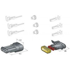 Conectores estanques tripolares do tipo Superseal