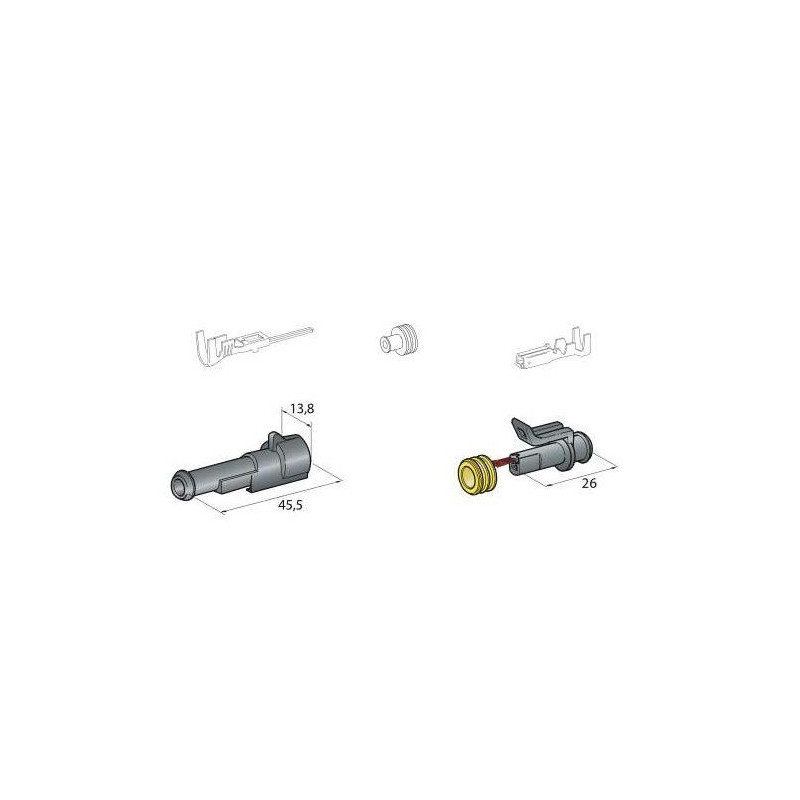 Conectores estanques de 1 póloArray